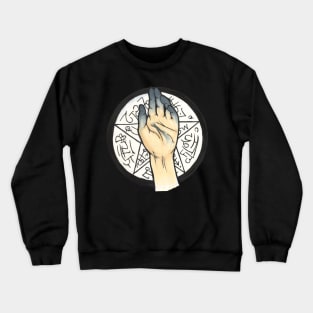 dark hand Crewneck Sweatshirt